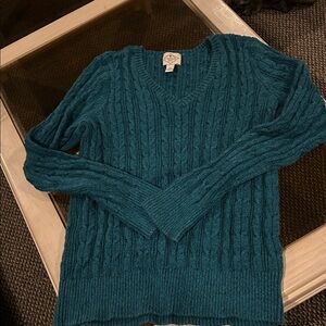 St. John's Bay Deep Teal V-Neck Sweater